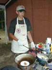 TOAP Staff demonstrates outdoor cooking.