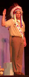 National Vice Chief wearing his Bonnet