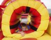 Arrowman in an inflatable tunnel.