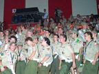 Arrowmen enter arena for Opening Show.