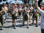 Brotherhood Band marching in the parade