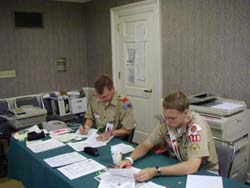 The Service Lodge team hard at work