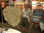 Walter Vines With his art.