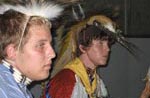 Dancers getting ready