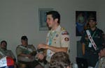 Instruction in a training session