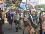 Walking in the parade