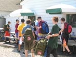Arrowmen Arrive for sailing