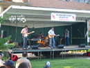 The band Six Mile Grave entertain Arrowmen at the Staff Gathering.