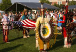 Veteran Arrowmen display the American Flag during the Flag Dance and Grand Entrance