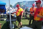 Arrowman cooking at Founder's Day