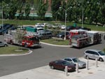 Lansing Fire Trucks at the Stadium