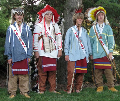 Novice ceremony team at NOAC 2006