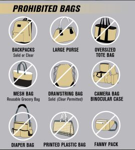 Prohibited Bags at NOAC 2024